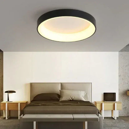 Plafonnier LED Scandinave – Design Rond et Épuré pour Salon ou Chambre