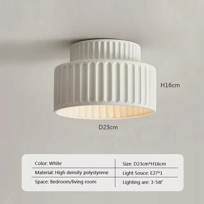 Plafonnier crème au design minimaliste et élégant