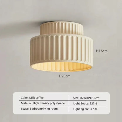 Plafonnier crème au design minimaliste et élégant