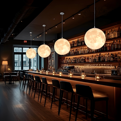 Ylani – Lampe Pendante Lune 3D Moderne