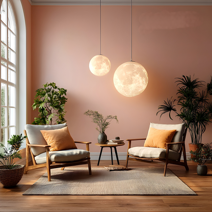Ylani – Lampe Pendante Lune 3D Moderne