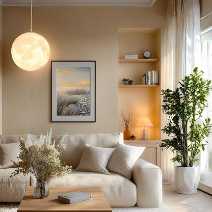 Ylani – Lampe Pendante Lune 3D Moderne