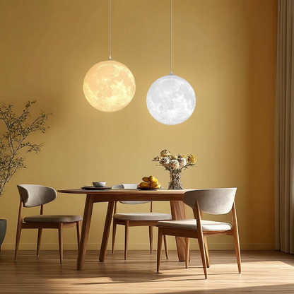 Ylani – Lampe Pendante Lune 3D Moderne