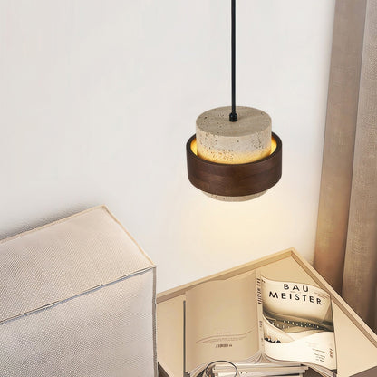 Nakoa – Lampe Suspendue Wabi-Sabi avec Pierres Rétro