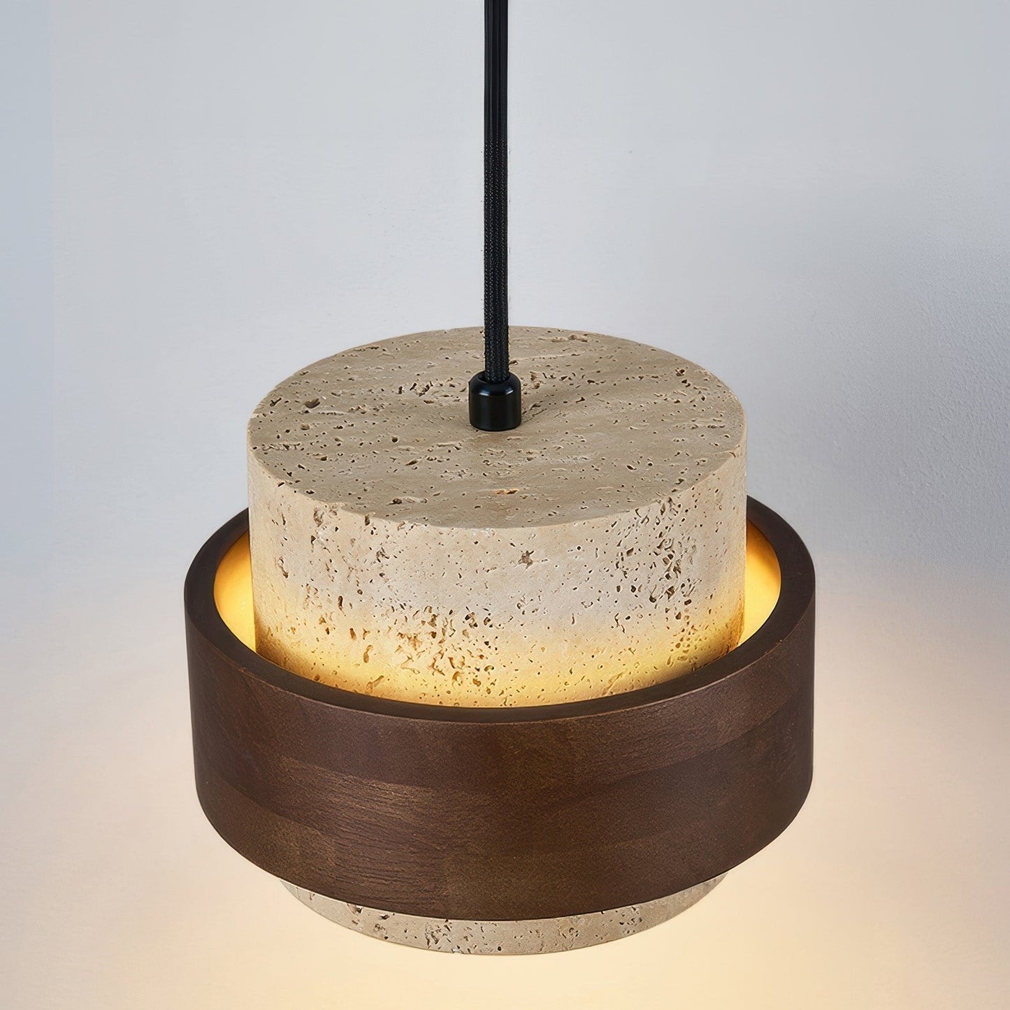 Nakoa – Lampe Suspendue Wabi-Sabi avec Pierres Rétro