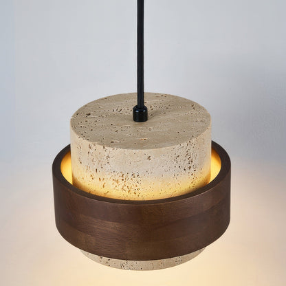 Nakoa – Lampe Suspendue Wabi-Sabi avec Pierres Rétro