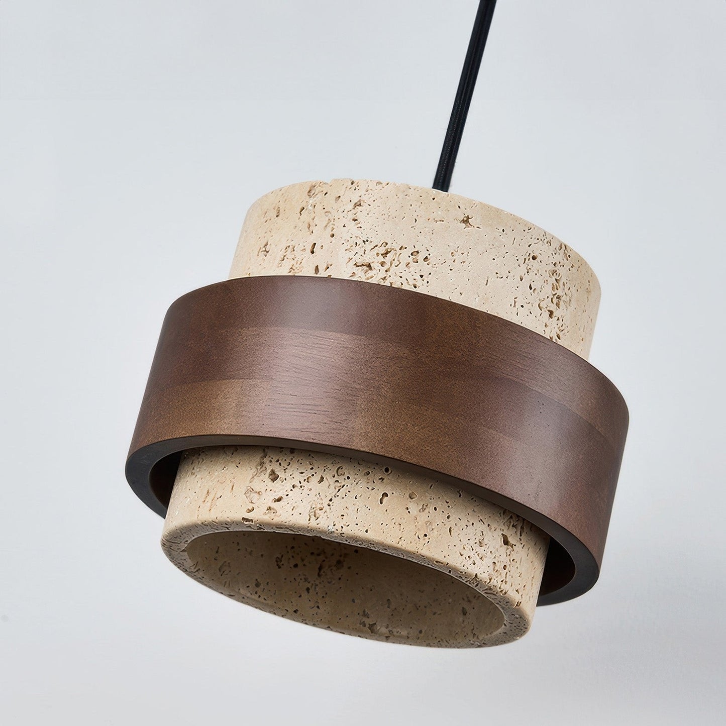 Nakoa – Lampe Suspendue Wabi-Sabi avec Pierres Rétro