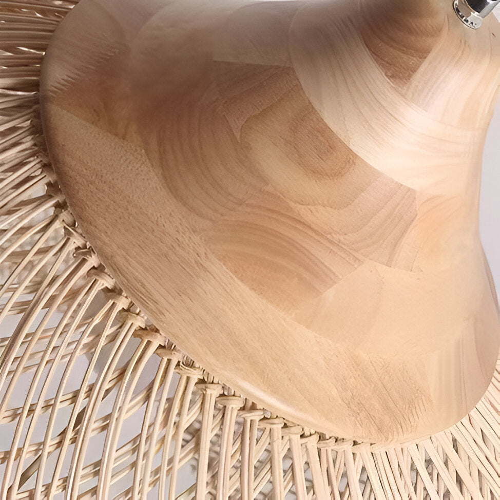 Ella – Plafonnier en rotin asiatique