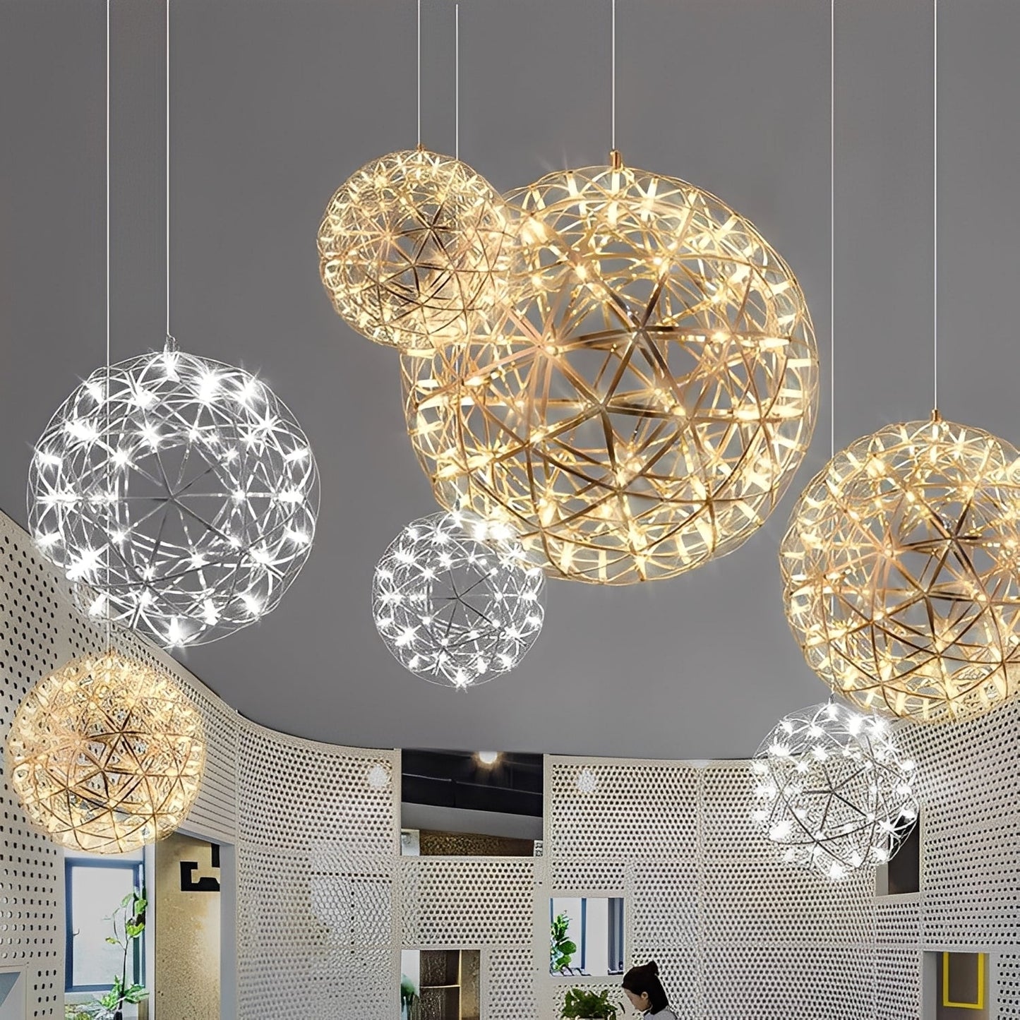 Cassian – Lustre à Boules LED Créatif