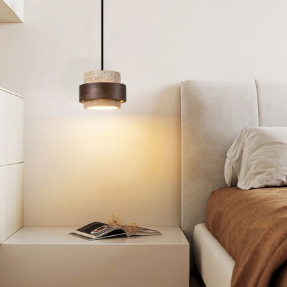 Nakoa – Lampe Suspendue Wabi-Sabi avec Pierres Rétro