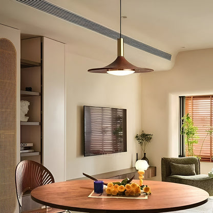 Jared – Bois de Noyer Tout Cuivre Suspension