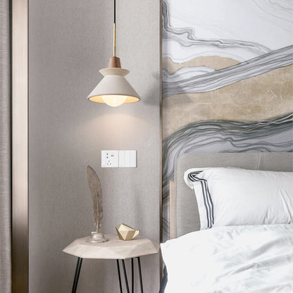 Inari – Suspension nordique en style bois et ciment