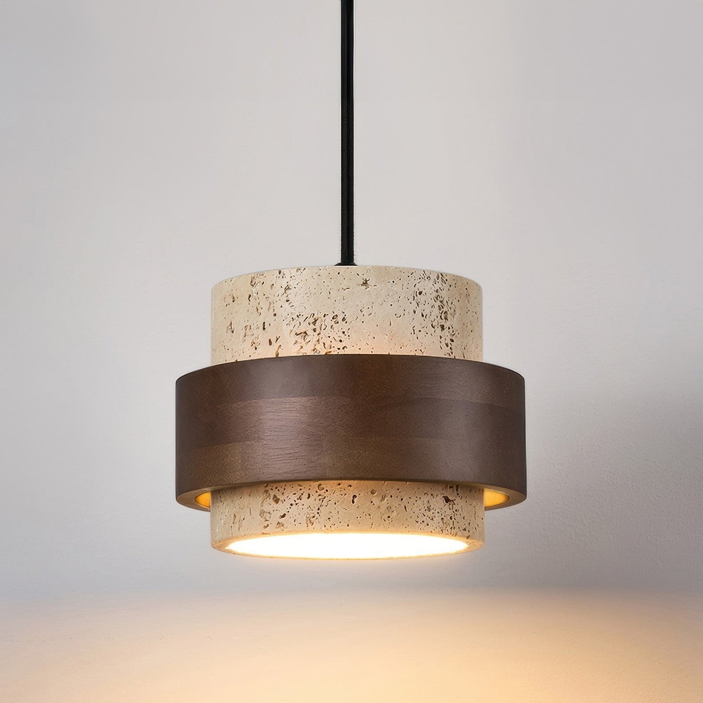 Nakoa – Lampe Suspendue Wabi-Sabi avec Pierres Rétro