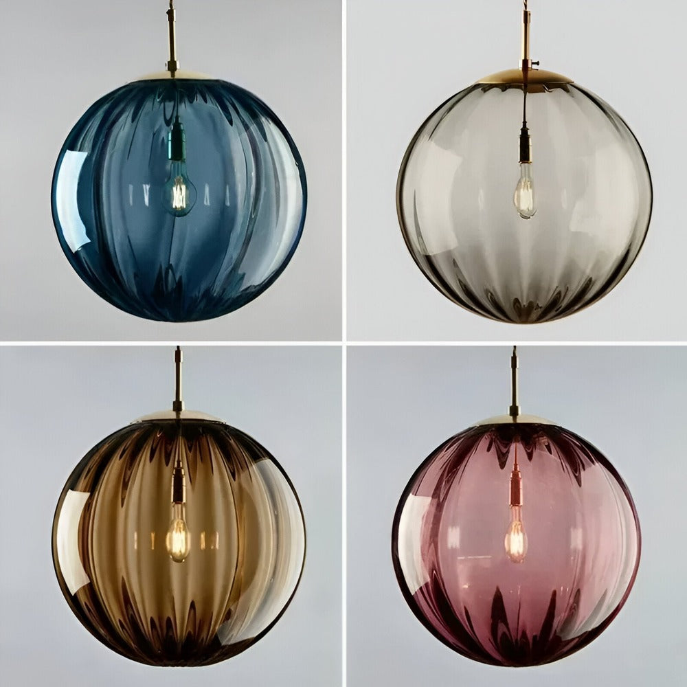 Aoba – Lampe suspendue en verre artistique