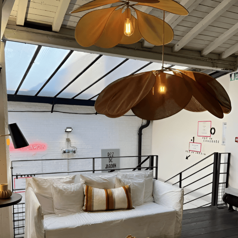 Miyako – Lampe Pendante en Tissu Boho