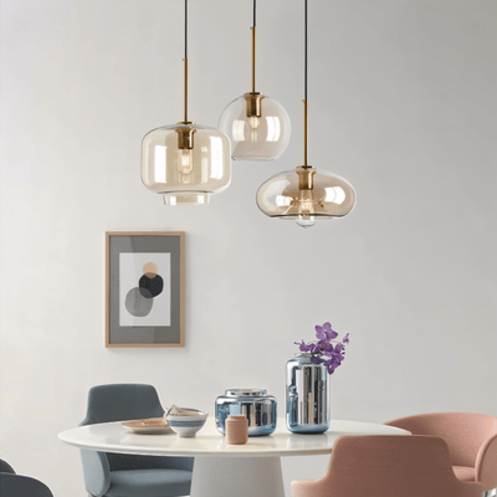 Nayumi – Suspension en verre moderne