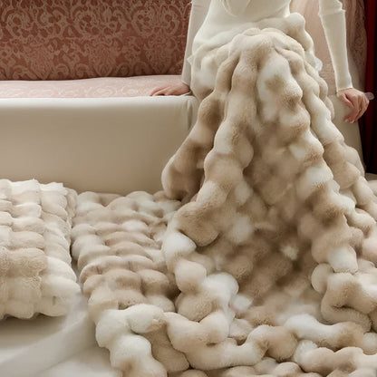 Yumi – Luxueuse Couverture en Bubble-Velvet