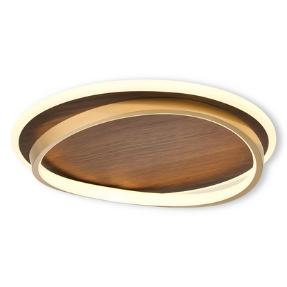 Jian – Lampe de plafond simple en noyer design nordique