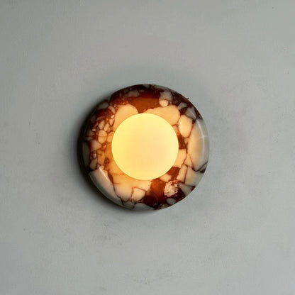 Orli – Applique murale en marbre rouge