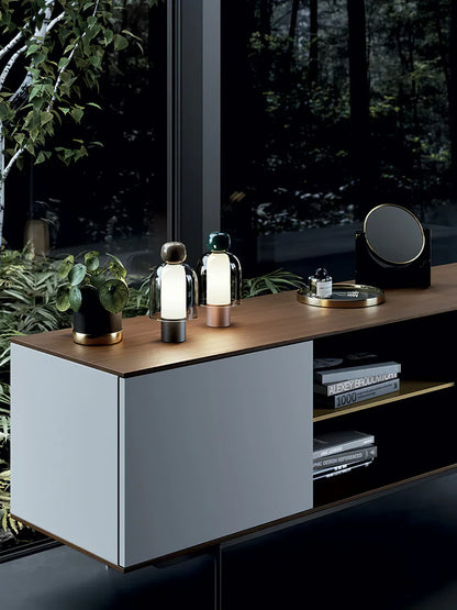 Vetra – Lampe de Table en Verre Moderne Minimaliste