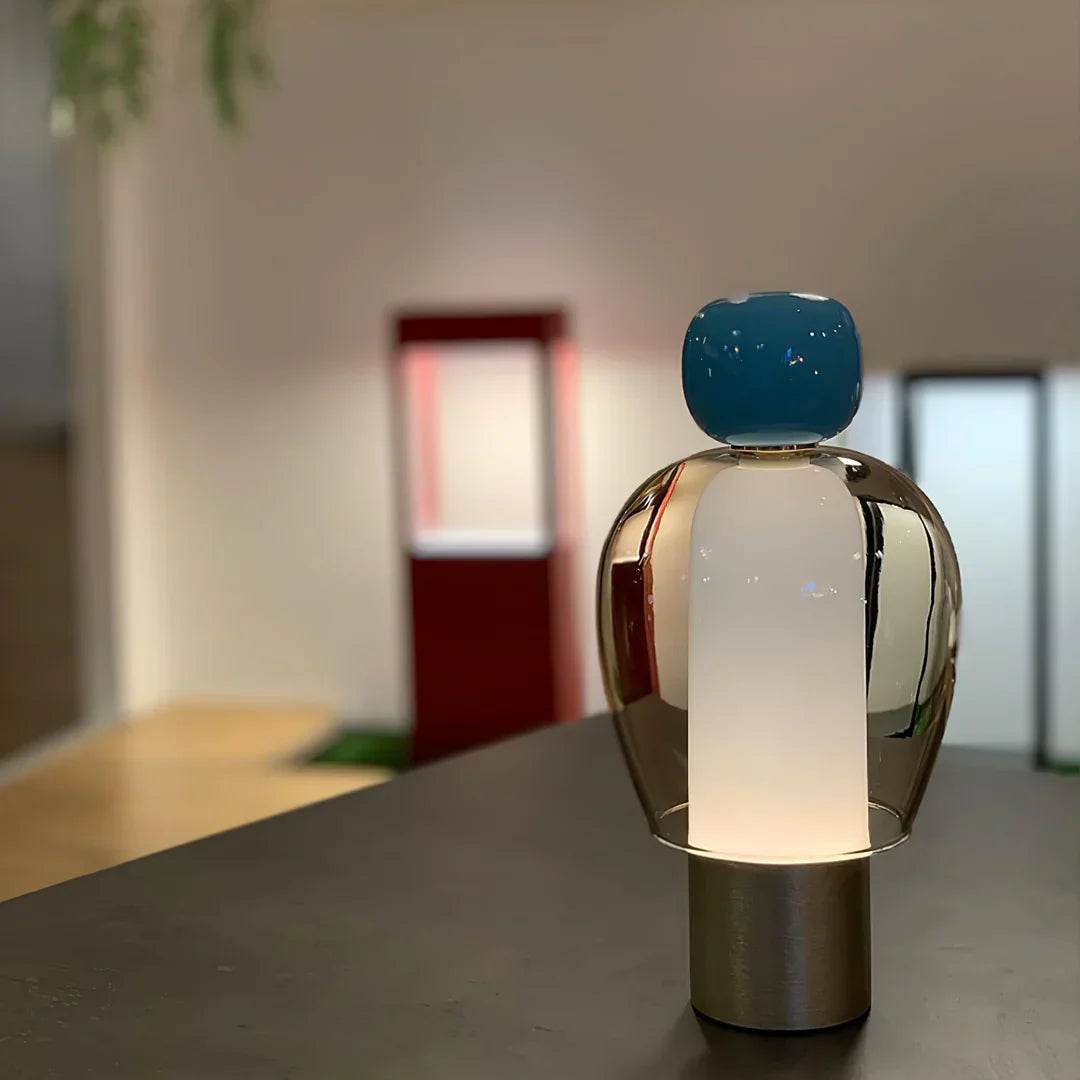 Vetra – Lampe de Table en Verre Moderne Minimaliste