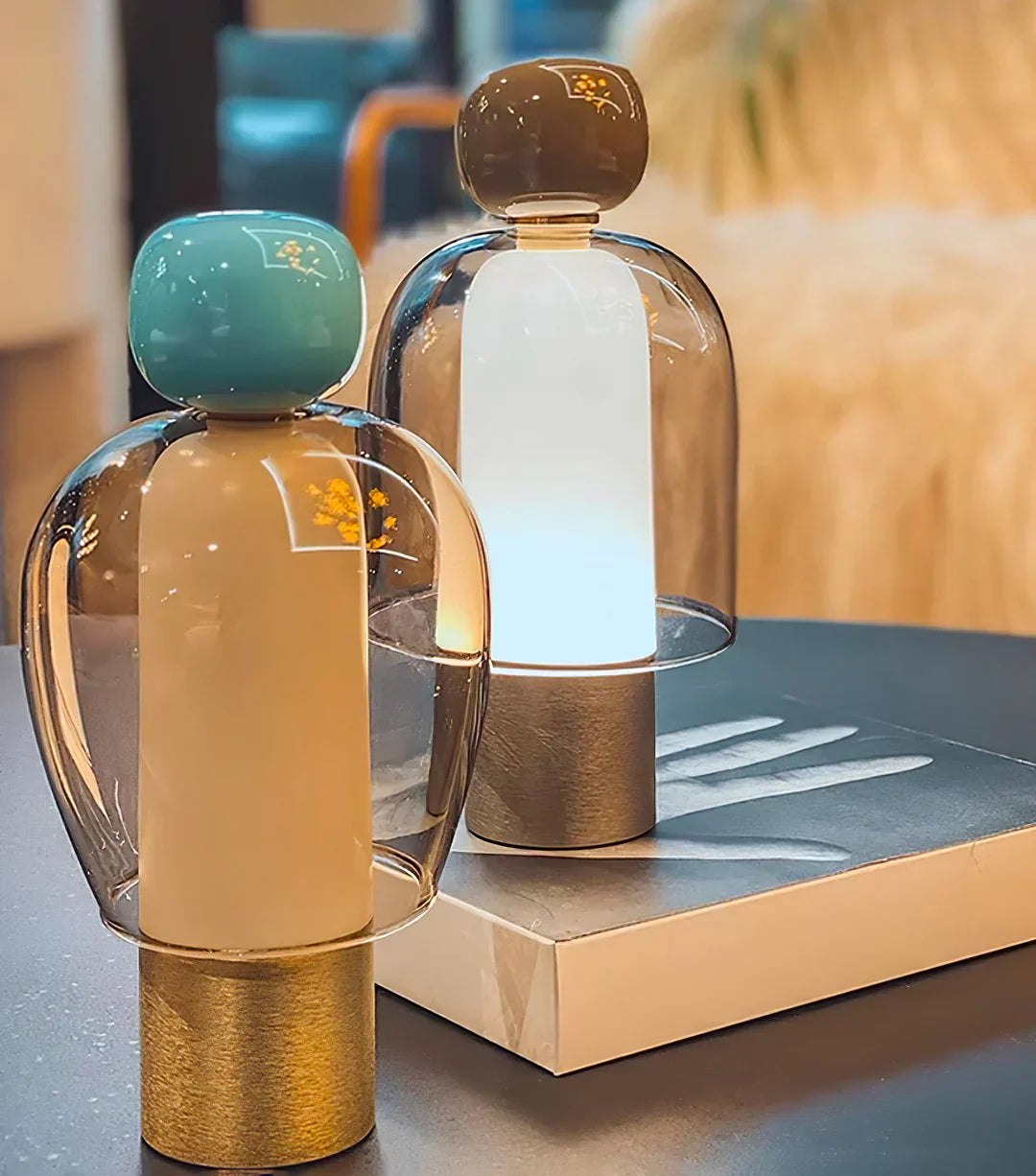Vetra – Lampe de Table en Verre Moderne Minimaliste