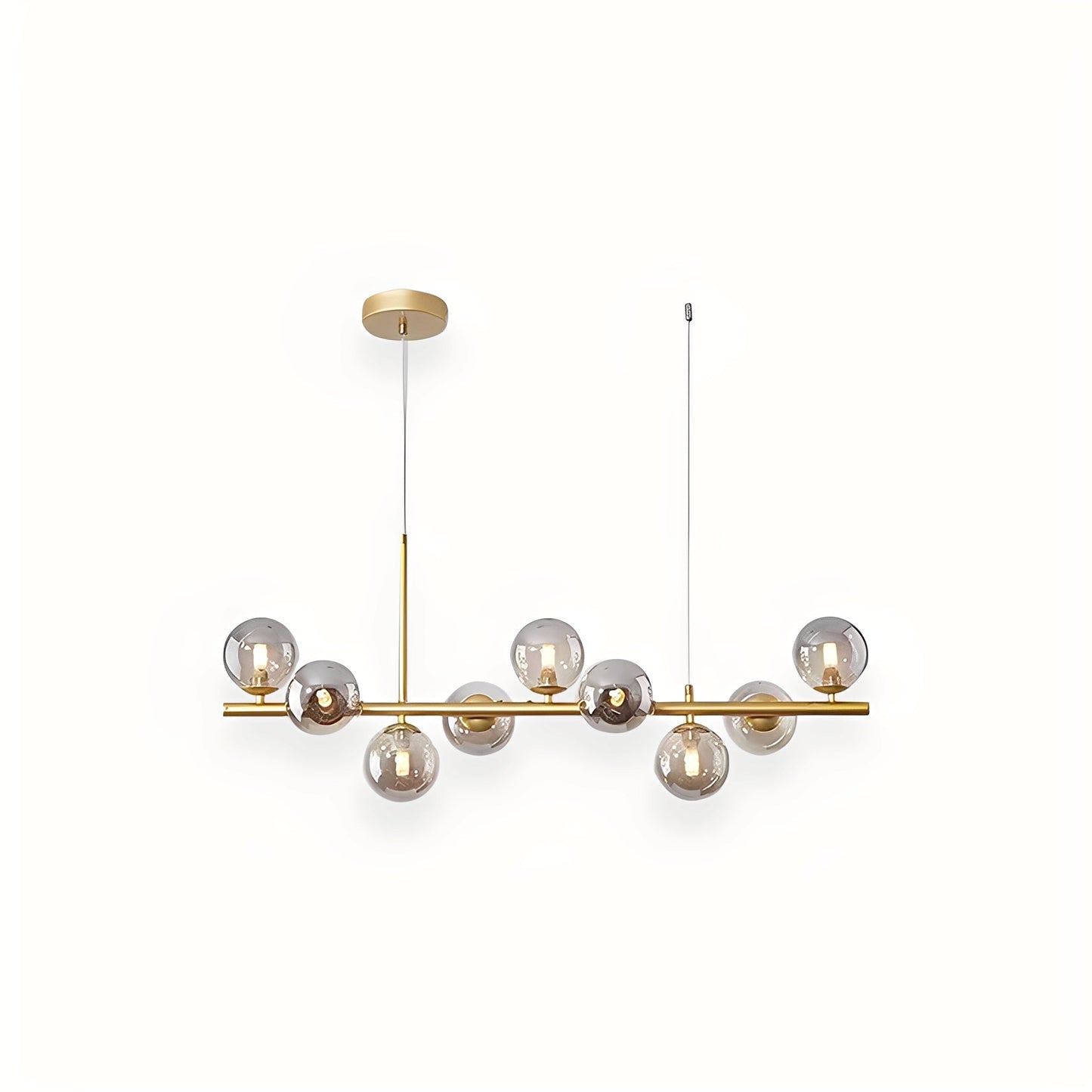 Leonie – Lustre Minimaliste en Verre et Haricots