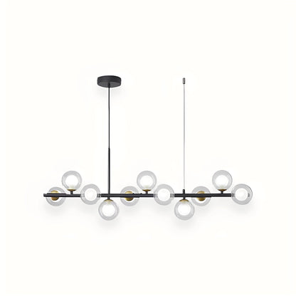 Leonie – Lustre Minimaliste en Verre et Haricots