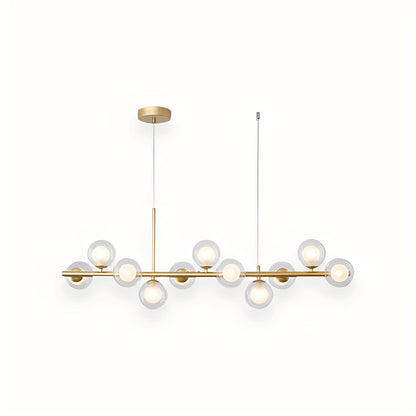 Leonie – Lustre Minimaliste en Verre et Haricots