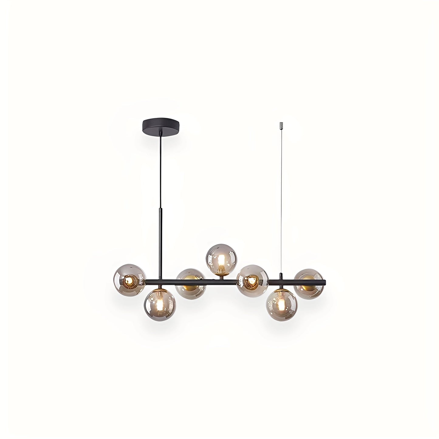 Leonie – Lustre Minimaliste en Verre et Haricots