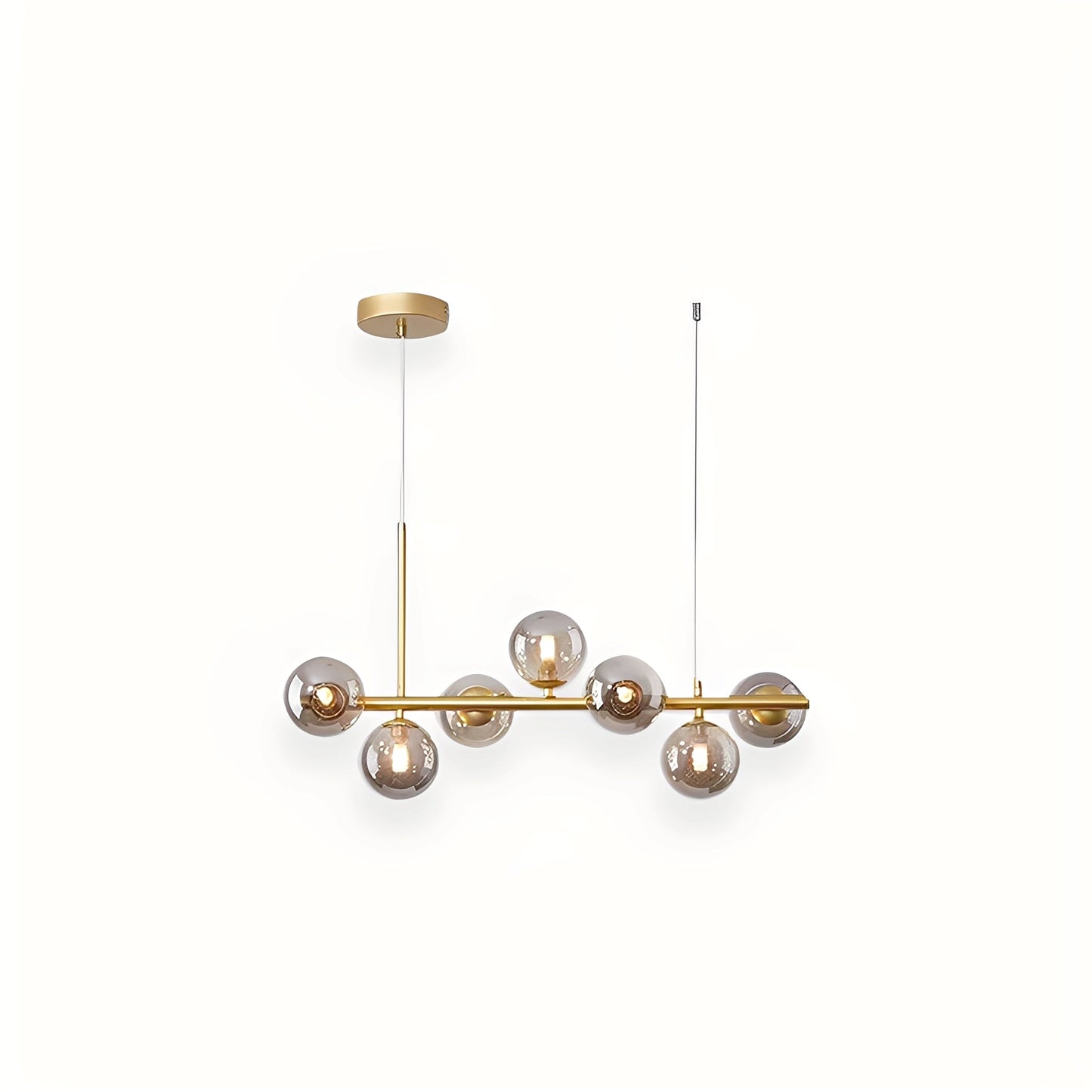 Leonie – Lustre Minimaliste en Verre et Haricots