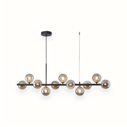 Leonie – Lustre Minimaliste en Verre et Haricots