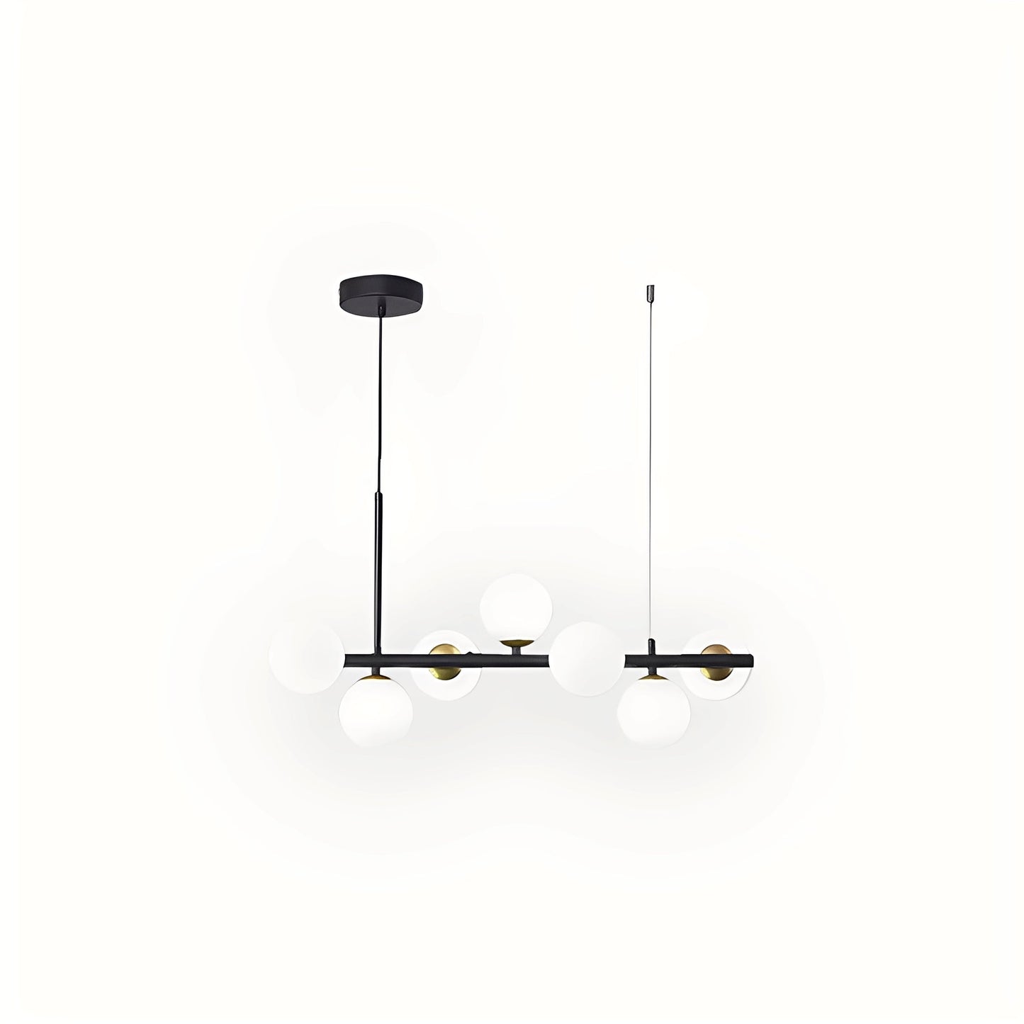 Leonie – Lustre Minimaliste en Verre et Haricots