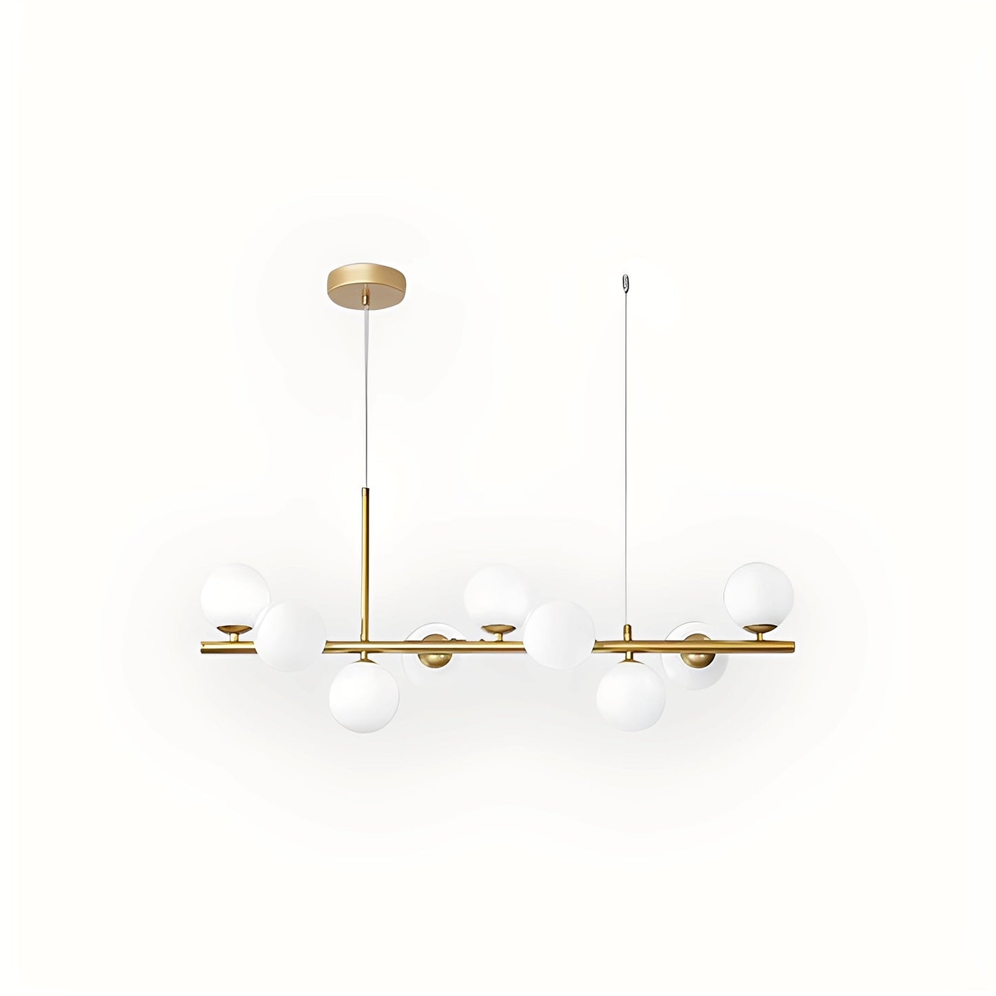 Leonie – Lustre Minimaliste en Verre et Haricots