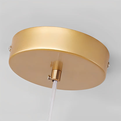 Leonie – Lustre Minimaliste en Verre et Haricots