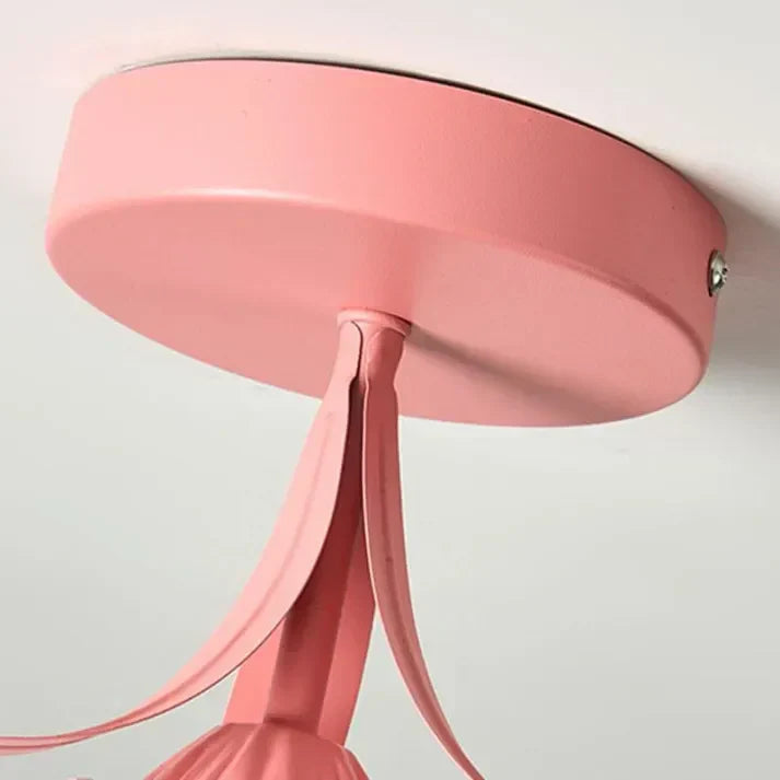 MiniTiffani – Petit plafonnier floral de style Tiffany français