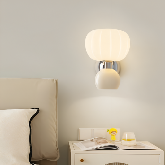 Kabocha – Lampe Murale Double Tête Citrouille