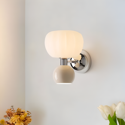 Kabocha – Lampe Murale Double Tête Citrouille