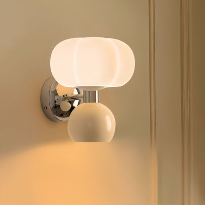 Kabocha – Lampe Murale Double Tête Citrouille
