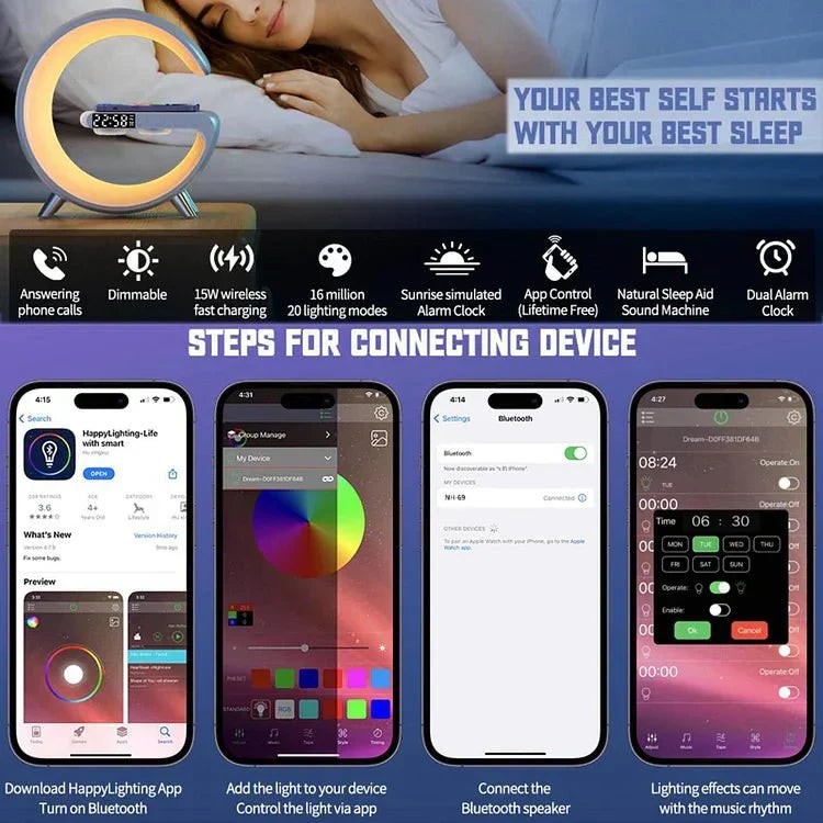 ZenLumière – Lampe d’ambiance intelligente pour un esprit apaisé