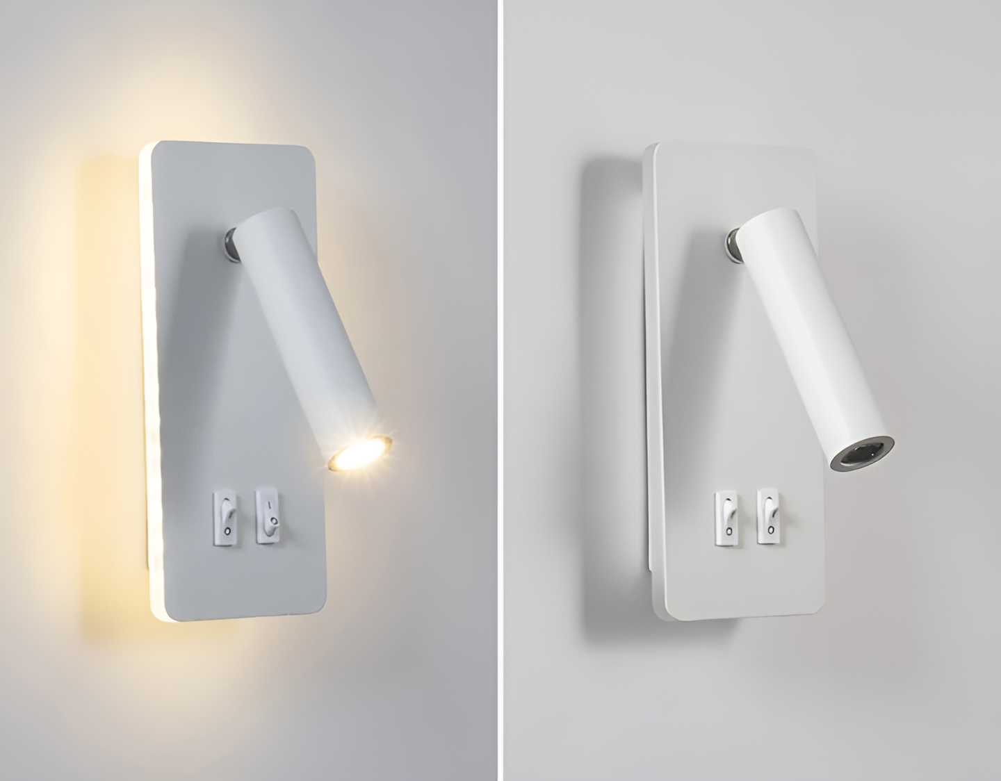 TubePivot – Lampe murale orientable en métal épuré