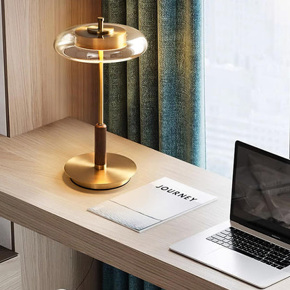 Vera – Lampe de table en cuivre et verre