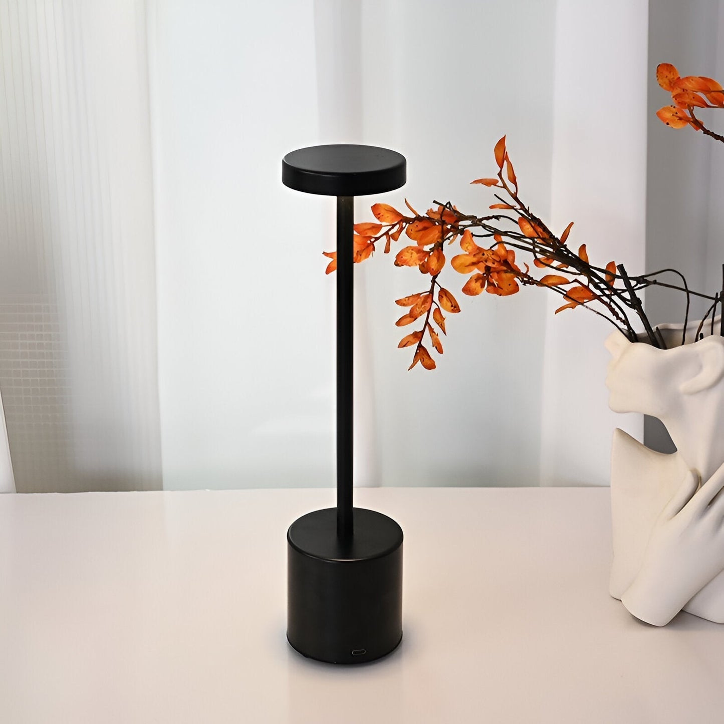 Velumo – Lampe de table LED style rétro avec station de charge sans fil
