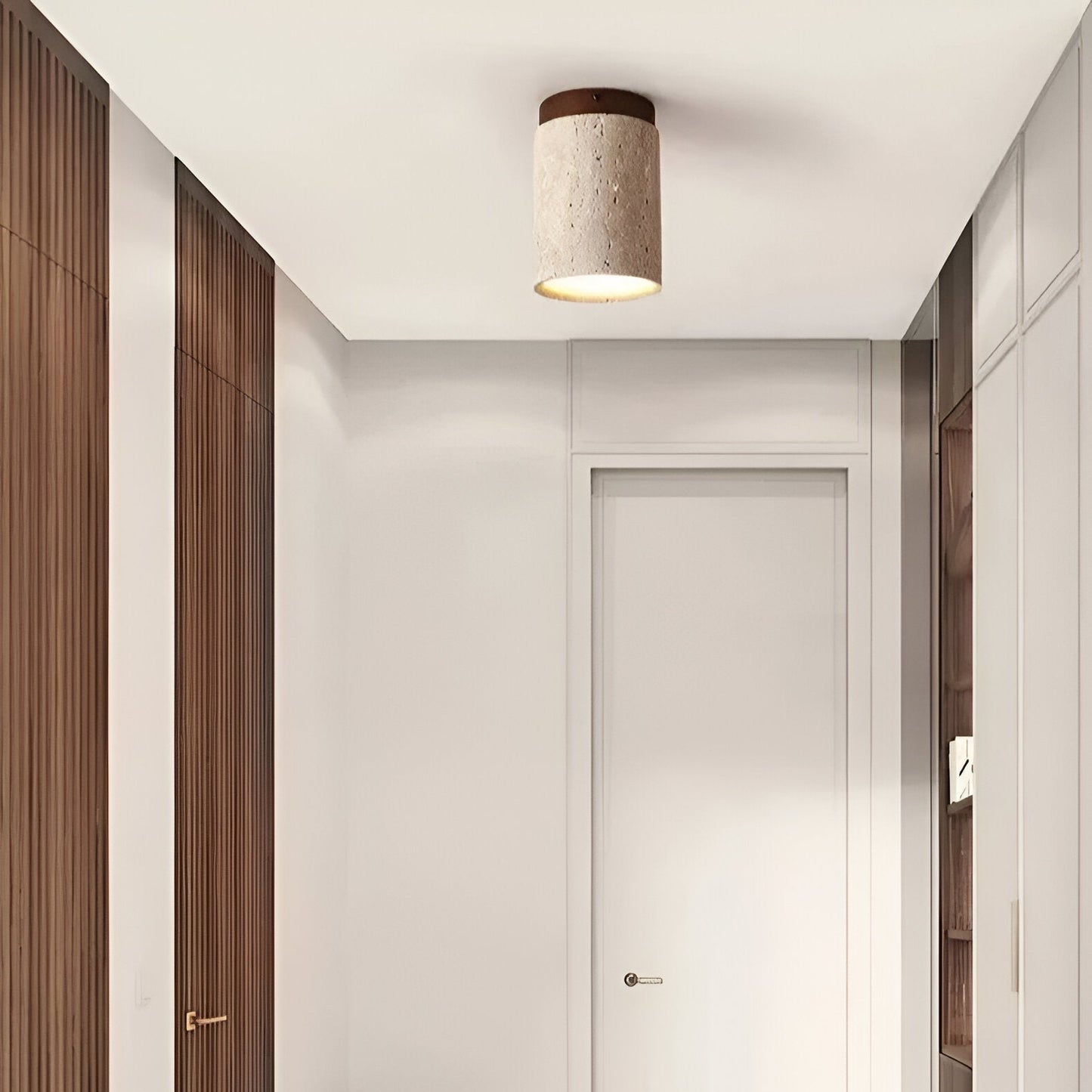 Eira – Plafonnier en Pierre de Grotte Jaune