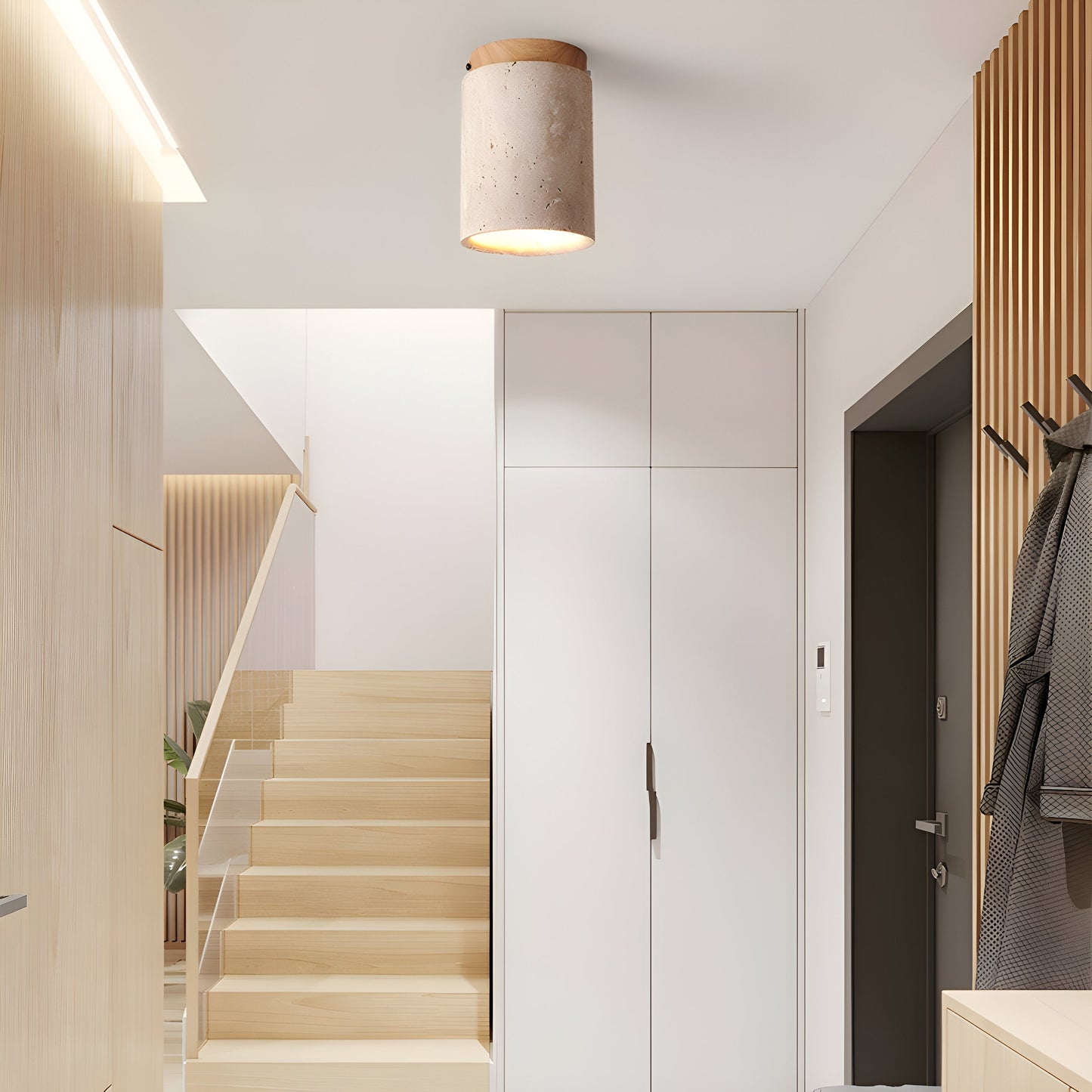 Eira – Plafonnier en Pierre de Grotte Jaune