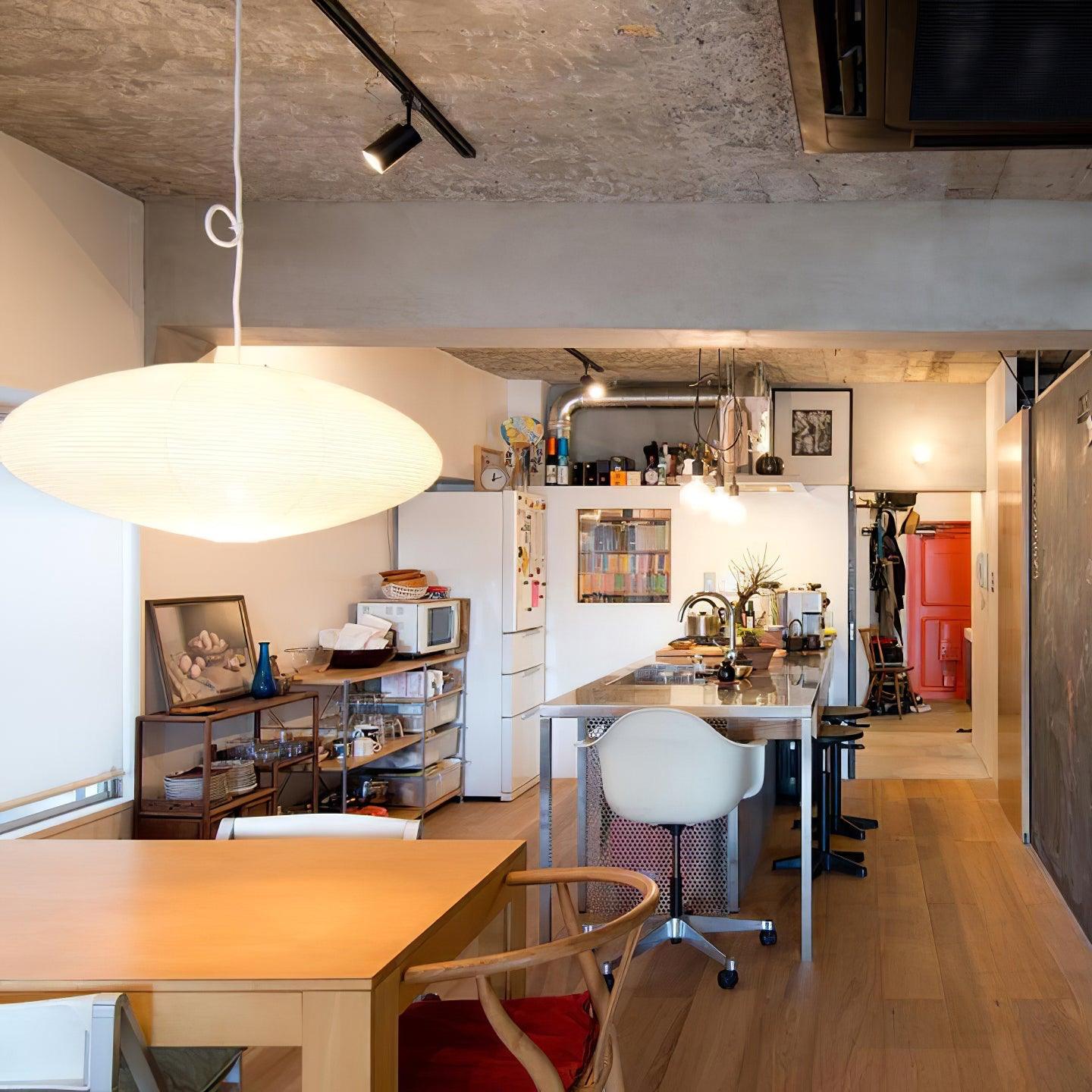 Miyako – Lustre en tissu style lanterne