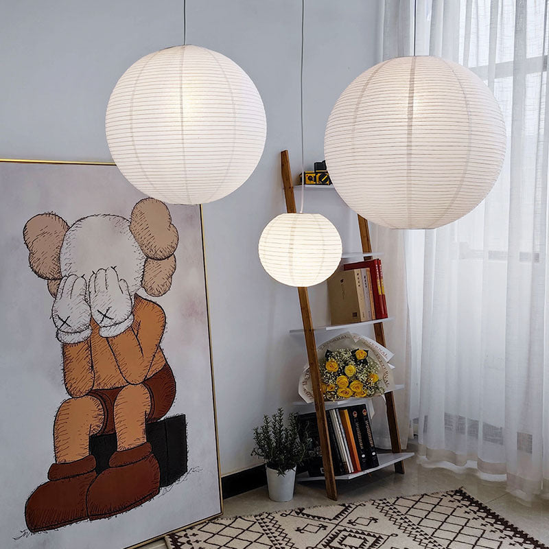 Amaya – Abat-jour en papier blanc au design moderne