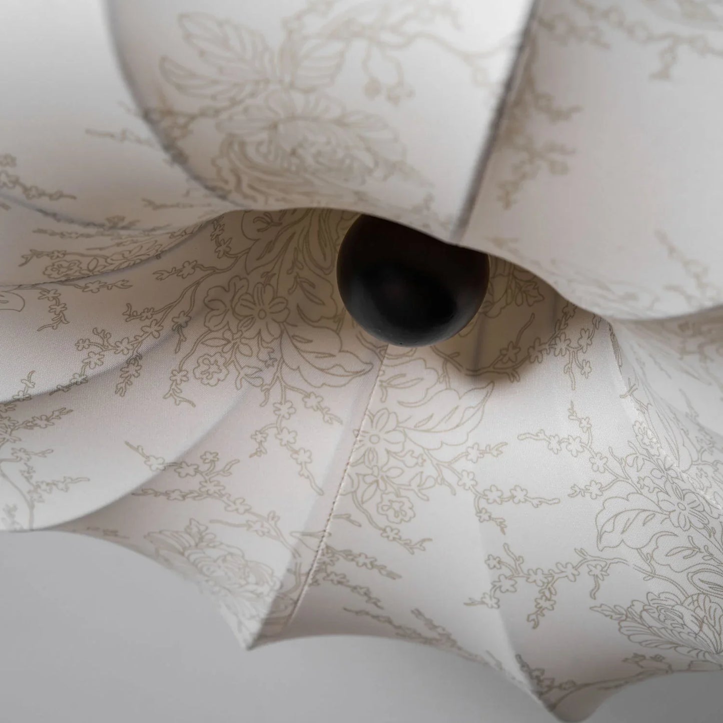 Nicole – Plafonnier rétro français avec abat-jour en tissu