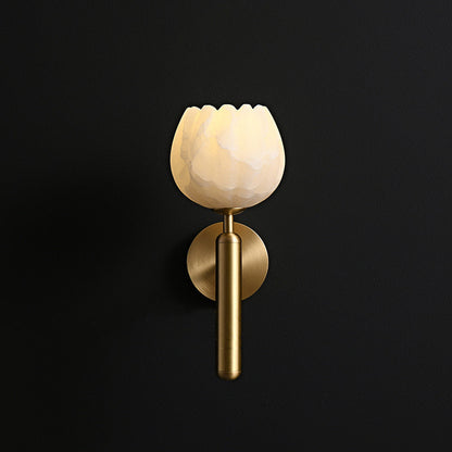 Aurora – Applique murale en cuivre et marbre