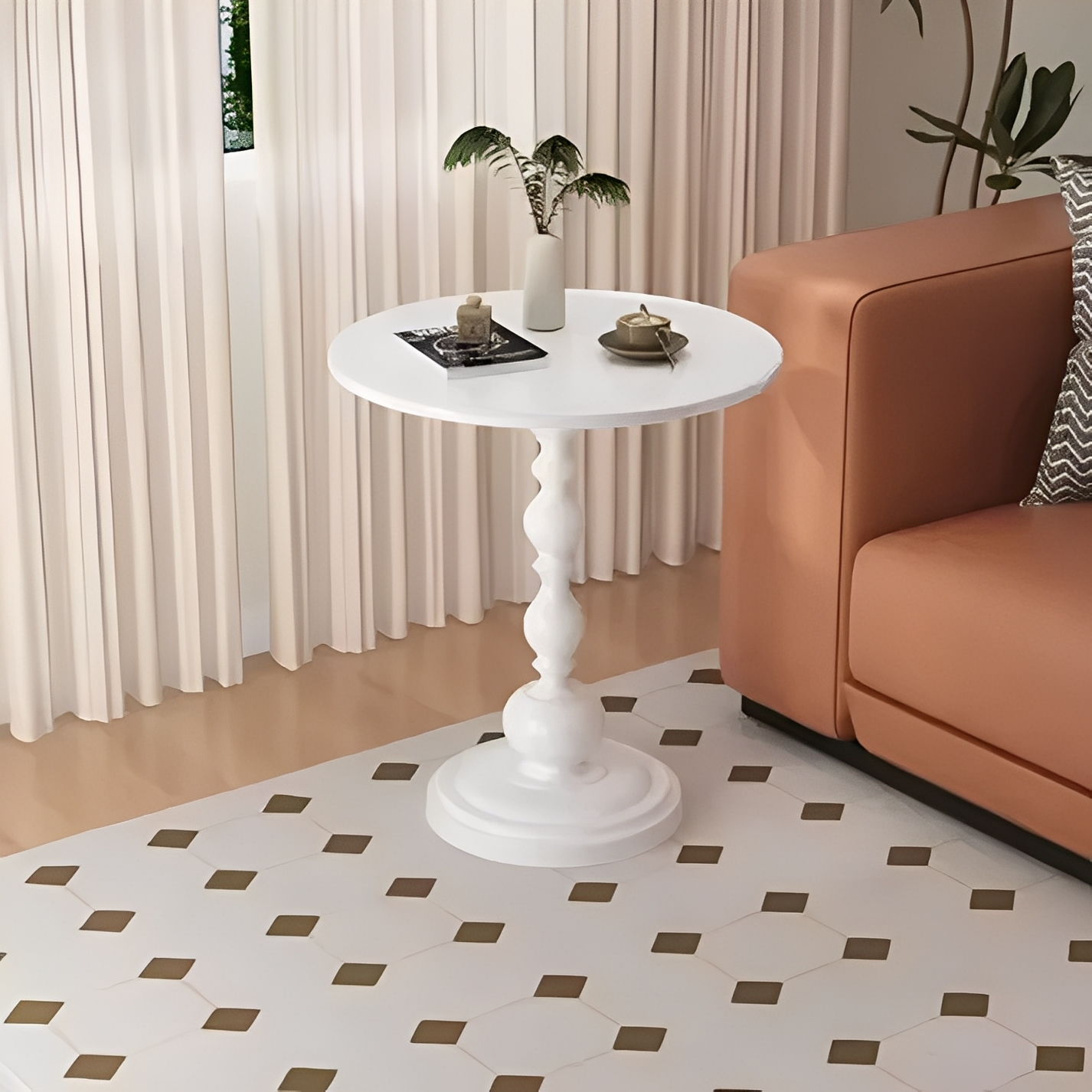 Mariselle – Vintage Moderne Table Basse Ronde